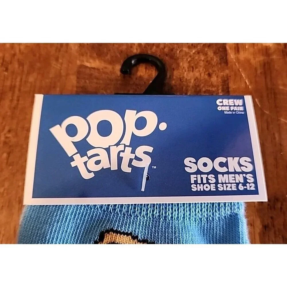 Pop Tarts SOCKS Men's Novelty Shoe Size 6-12 NEW